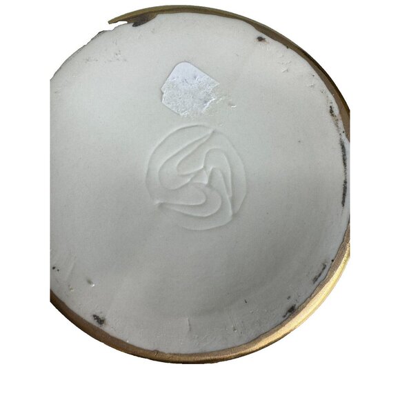 Tall Red & Black Urn Ginger Jar Gold Gild Trim Unknown Makers Mark on Bottom - Picture 10 of 11